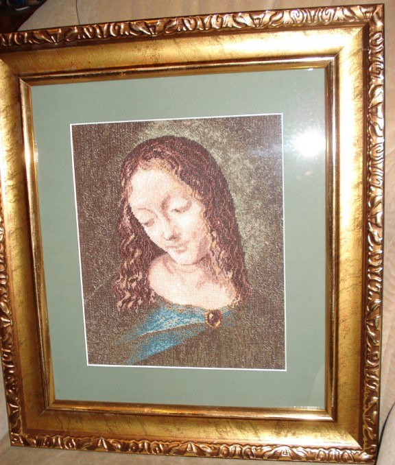 Madonna v grote, Leonardo Davinchi